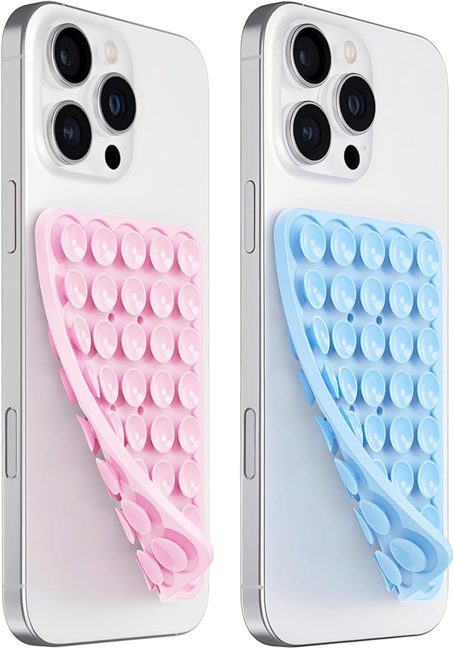 Anteel Silicone Suction Cup Phone Case Mount - Front View