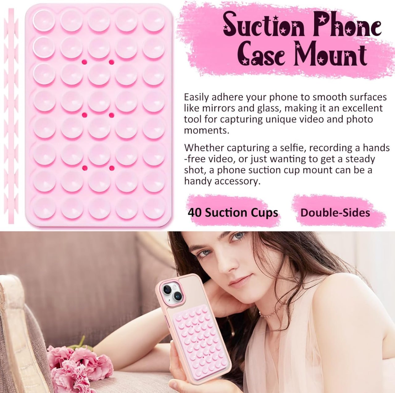 Anteel Phone Mount on mirror