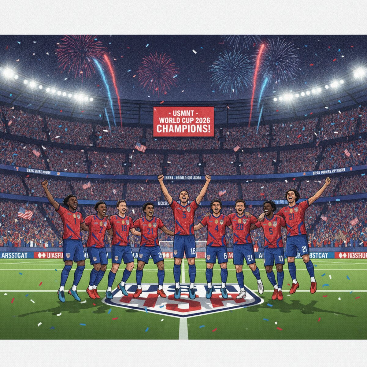 USMNT World Cup 2026 celebration