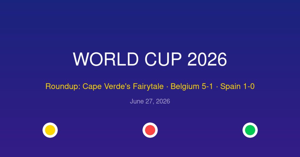 FIFA World Cup 2026 news roundup banner