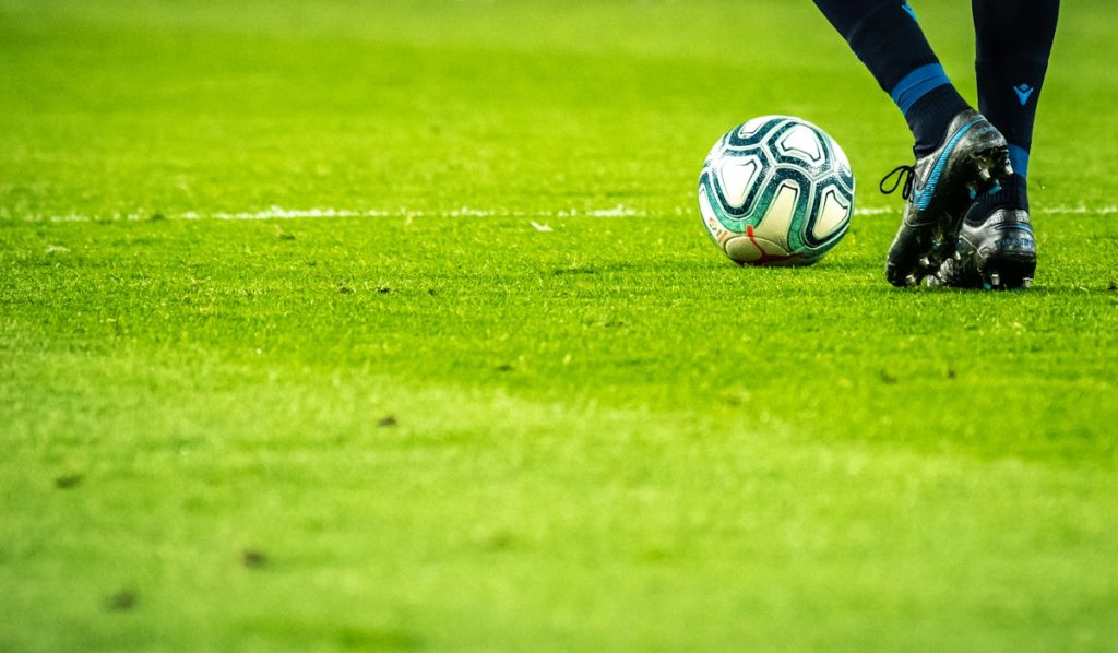 World Cup 2026 football match at a stadium with crowd